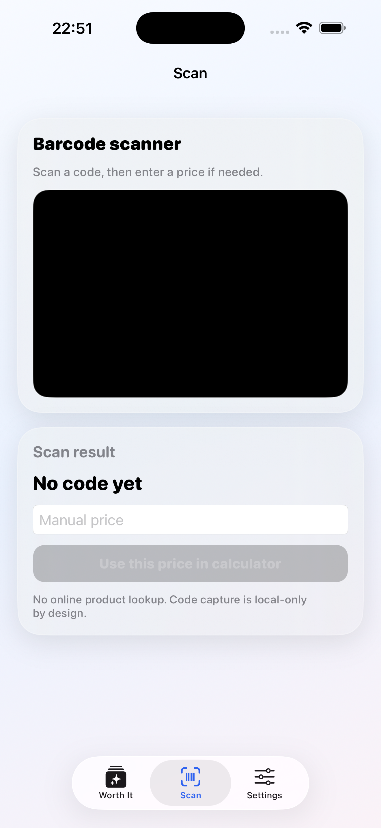Worth It verdict and breakdown screen